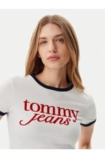 Tommy Hilfiger TJW SLIM SH SCRIPT RINGR TEE EXT Tişört Kadın