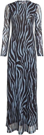 Tommy Hilfiger Tjw Zebra Maxi Knit Dress Elbise Kadın