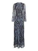 Tommy Hilfiger Tjw Zebra Maxi Knit Dress Elbise Kadın