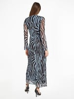 Tommy Hilfiger Tjw Zebra Maxi Knit Dress Elbise Kadın