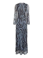 Tommy Hilfiger Tjw Zebra Maxi Knit Dress Elbise Kadın