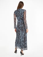 Tommy Hilfiger Tjw Zebra Maxi Knit Dress Elbise Kadın