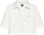 TOMMY HILFIGER TOMMY HILFIGER Kadın Marka Logolu Günlük Kullanıma Uygun Beyaz1 Gömlek DW0DW22596 YBL - Bedenler: XS, S, M, L
