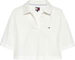 TOMMY HILFIGER TOMMY HILFIGER Kadın Marka Logolu Günlük Kullanıma Uygun Beyaz1 Gömlek DW0DW22596 YBL - Bedenler: XS, S, M, L