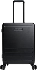 Tommy Hilfiger Unisex Kabin Boy Valiz, TH Cabin Size Suitcase, Siyah, Üniseks Yetişkin