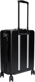 Tommy Hilfiger Unisex Kabin Boy Valiz, TH Cabin Size Suitcase, Siyah, Üniseks Yetişkin