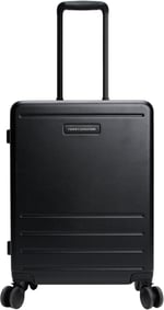 Tommy Hilfiger Unisex Kabin Boy Valiz, TH Cabin Size Suitcase, Siyah, Üniseks Yetişkin
