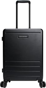 Tommy Hilfiger Unisex Kabin Boy Valiz, TH Cabin Size Suitcase, Siyah, Üniseks Yetişkin