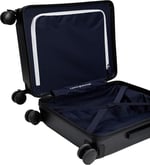 Tommy Hilfiger Unisex Kabin Boy Valiz, TH Cabin Size Suitcase, Siyah, Üniseks Yetişkin