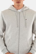 Tommy Jeans Erkek kapüşonlu sweatshirt, fermuarlı, bayrak, fermuarlı, Thru kapüşonlu