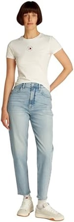 Tommy Jeans MOM JEAN UH TPR BI5115 Kot Pantolon Kadın