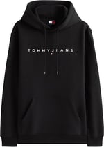 Tommy Jeans TJM REG LINEAR LOGO HOODIE EXT Sweatshirt Erkek - Bedenler: 3XL, 4XL, XS, S, M, L, XL, XXL