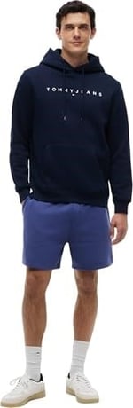 Tommy Jeans TJM REG LINEAR LOGO HOODIE EXT Sweatshirt Erkek