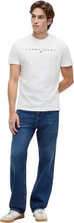 Tommy Jeans TJM REG LINEAR LOGO TEE EXT Tişört Erkek