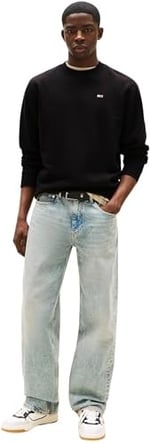 Tommy Jeans TJM REG S FLAG CREW Sweatshirt Erkek - Bedenler: 3XL, XS, S, M, L, XL, XXL