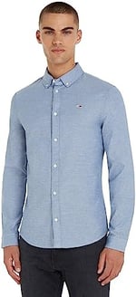Tommy Jeans TJM SLIM STRETCH OXFORD SHIRT Gömlek Erkek
