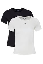 Tommy Jeans TJW 2PACK SLIM ESSENTIAL RIB SS Tişört Kadın