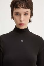 Tommy Jeans TJW ESSENTIAL MOCK NECK Tişört Kadın