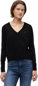 Tommy Jeans TJW ESSENTIAL VNECK SWEATER EXT Kazak Kadın