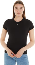 Tommy Jeans TJW SLIM ESSENTIAL RIB SS Tişört Kadın