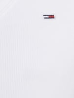 Tommy Jeans TJW SLIM ESSENTIAL RIB V SS Tişört Kadın