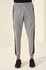 TOMMY LIFE Melanj Fermuar Cepli Baskılı Standart Kalıp Jogger Eşofman Altı, T06ER-84657