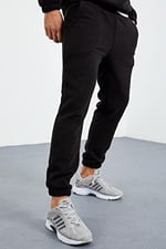 TOMMYLIFE Lacivert Yarım Fermuar Dik Yaka Lastik Paça Polar Erkek Eşofman Takımı - 85159