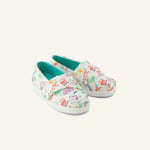 TOMS Kadın Espadril 10022107 Toms Alpargata Classic Sketchbook Print Marshmallow White, 28.5 EU, numeric_28_point_5