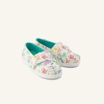 TOMS Kadın Espadril 10022107 Toms Alpargata Classic Sketchbook Print Marshmallow White, 28.5 EU, numeric_28_point_5
