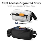 tomtoc 1,5L–3,5L Sling Çanta RFID Korumalı, Erkek Kadın için Crossbody Göğüs Omuz Çantası, Suya Dayanıklı Hafif Günlük Bel Çantası, Seyahat Günlük Kullanım için