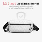 tomtoc 1,5L–3,5L Sling Çanta RFID Korumalı, Erkek Kadın için Crossbody Göğüs Omuz Çantası, Suya Dayanıklı Hafif Günlük Bel Çantası, Seyahat Günlük Kullanım için
