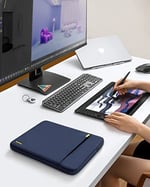 tomtoc 16 inç MacBook Pro M5 Pro/Max (2026) A3428 A3429, M4/M3/M2/M1 A3403 A3186 A2991 A2780 için 360° Koruyucu Dizüstü Bilgisayar Kılıfı, Aksesuar Cepli Suya Dayanıklı MacBook Kılıf Çanta Dell XPS 16