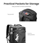 tomtoc 28-40L Seyahat Sırt Çantası, TSA Uyumlu Kabin Bagajı, Su Geçirmez, Hafif, Dayanıklı, Laptop, İş, Günlük, Hafta Sonu ve Seyahat Kullanımı, Weekender, Business, Hafif Backpack