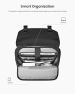 tomtoc Flap Dizüstü Bilgisayar Sırt Çantası, Hafif, Suya Dayanıklı Kolej Okulu Günlük Sırt Çantası Kitap Çantası, 13-16 İnç MacBook için, 18L