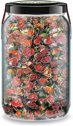 Tomurcuk Turuncu Gül Kurusu Bi Kavanoz 660 cc. Cam Kavanozda Turuncu Renk Kuru Gül Dried Rose Bud