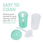 TOMY Boon Swig Küçük Çocuk Silikon Hasır Bardak, 255 ml, Nane, 1 Count (Pack Of 1)