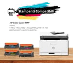 Toner Kartuşu HP 117A Renkli Lazer 150nw MFP 179fnw 178nw 150a 178nwg 179fwg 179 178 150 W2070A W2071A W2072A W2073A Yazıcı ile Uyumlu (Siyah Camgöbeği Sarı Macenta 4 adet paket) (bunl) (bun4 renkte)