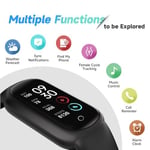 TOOBUR Fitness takip cihazı, uyku izleyici, IP68 su geçirmez, aktivite izleyici, siyah