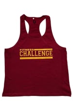 TOP GLORY (T1075) FİTNESS GYM TANK TOP ATLET SPORCU ATLETİ TTGT5008W BORDO-