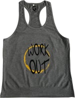 TOP GLORY (T1135) FİTNESS GYM TANK TOP ATLET SPORCU ATLETİ TTGT5036W GRİ-