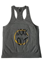 TOP GLORY (T1135) FİTNESS GYM TANK TOP ATLET SPORCU ATLETİ TTGT5036W GRİ-