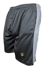 TOP GLORY (T1228) Fitness Şort Spor Şortu Gri Şeritli-