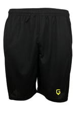 TOP GLORY (T1258) Fitness Şort Spor Şortu Siyah-