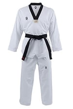 TOP GLORY (T1377) KOPYA - TOP GLORY Fitilli Siyah Yaka Taekwondo Elbisesi Dobok-