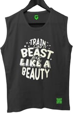 TOP GLORY (T196) TrainBeast Kolsuz Sporcu T-Shirt Tank Top