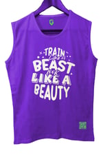 TOP GLORY (T382) TrainBeast Kolsuz Sporcu T-Shirt Tank Top