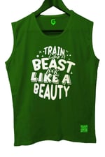 TOP GLORY (T442) TrainBeast Kolsuz Sporcu T-Shirt Tank Top