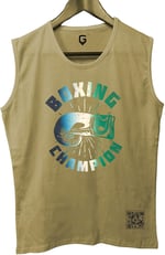 TOP GLORY (T514) BoxinChampW Tank Top Kolsuz Sporcu TShirt-