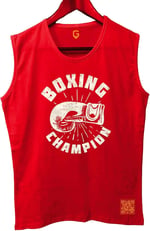 TOP GLORY (T528) BoxinChampB Tank Top Kolsuz Sporcu TShirt-