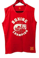 TOP GLORY (T528) BoxinChampB Tank Top Kolsuz Sporcu TShirt-